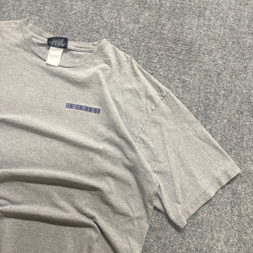 VTG Washington Huskies T-Shirt Men's XL Jansport UW 100% Cotton Gray